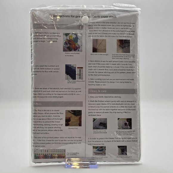 Maydear Butterflies Fly Freely Cross Stitch Kit Pre-Printed Fabric - Picture 3 of 5